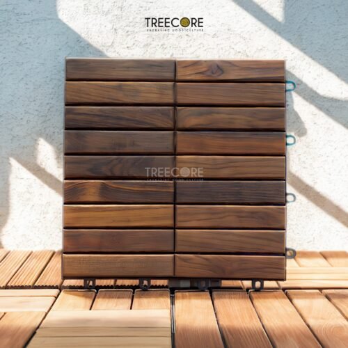 Wood Interlocking Deck Tiles