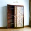 The Artisan Woven Rattan Sliding Wardrobe combines teak wood strength and rattan charm with satin finish for timeless, functional elegance.