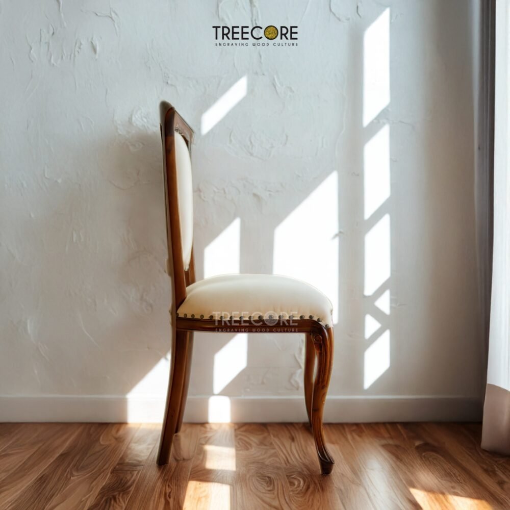 Enhance interiors with the Wooden Carving Sofa Chair, crafted from teak wood with detailed carvings and soft foam cushioning for comfort.