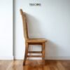 Bring artistic charm to your home with the Unique Mosaic Patterned Wood Chair, crafted from teak wood with a natural satin finish.