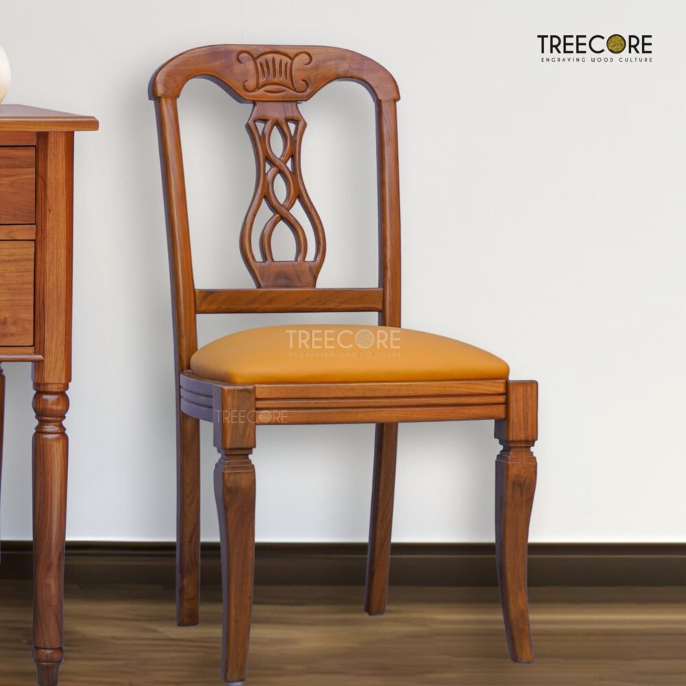 Upgrade your workspace with the Classic Teak Study Chair, featuring durable teak wood, satin finish, and ergonomic comfort for everyday use.