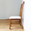 Add timeless elegance with the Vertical Slat Back Chair, crafted from durable teak wood with satin finish and ergonomic design.