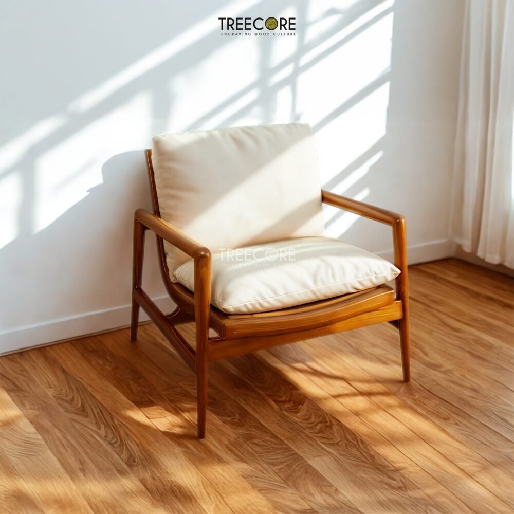 Bring timeless elegance to your home with the Modern Teak Sofa Set, crafted from teak wood with soft cushions and satin finish.