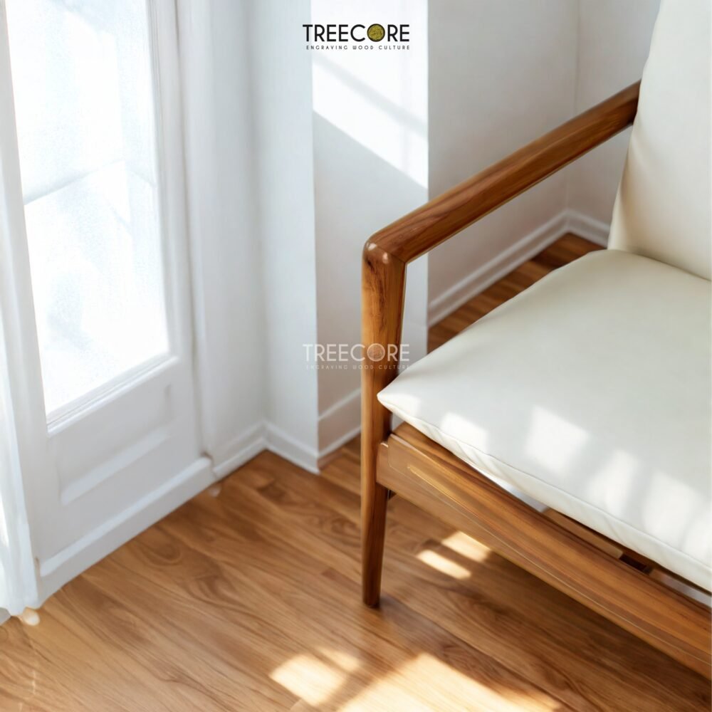 Bring timeless elegance to your home with the Modern Teak Sofa Set, crafted from teak wood with soft cushions and satin finish.