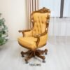 The Executive Swivel Office Chair Contemporary Style, crafted from teak wood with satin finish, combining durability, comfort, and executive style.