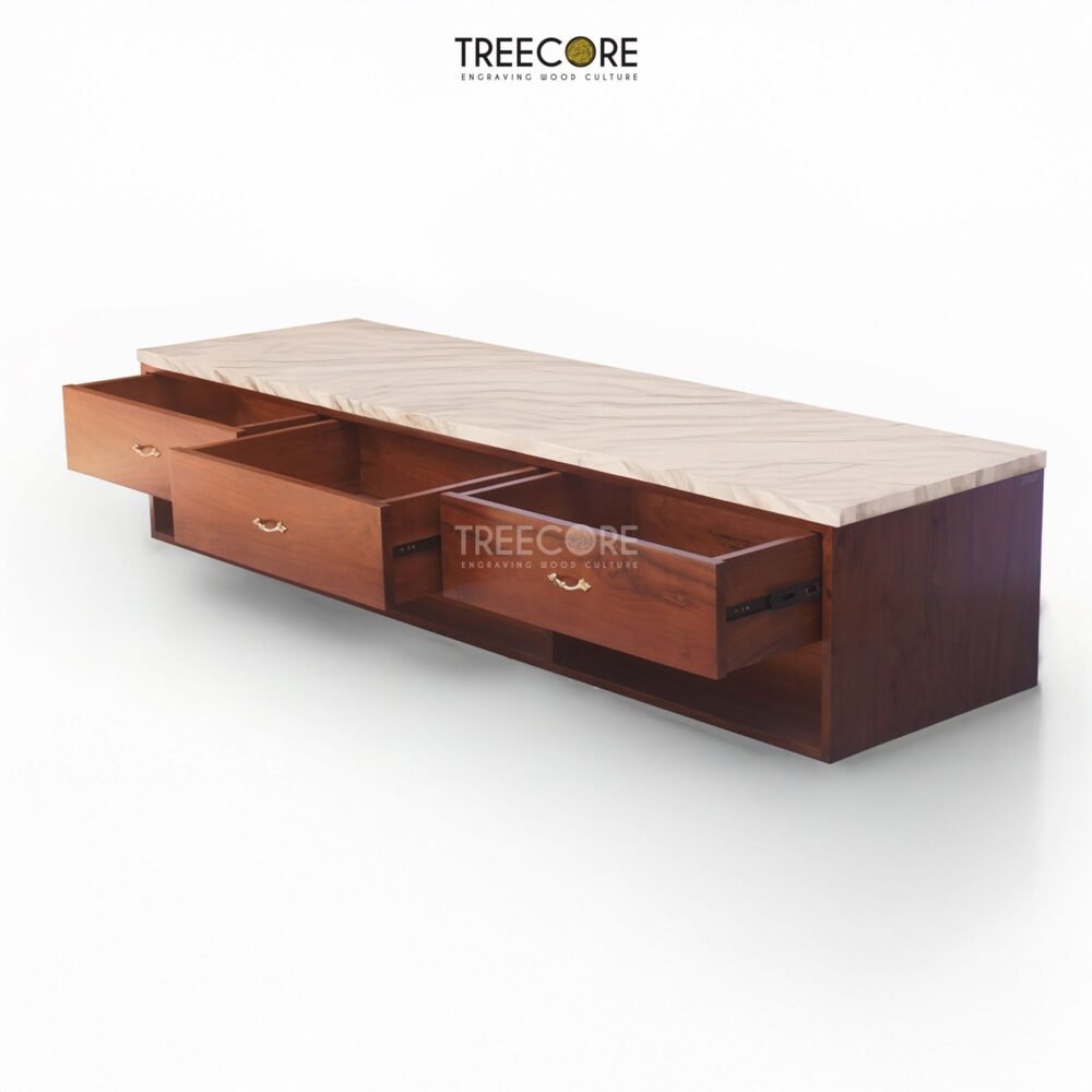 Upgrade your bathroom with the Elegant Wood Toilet Vanity, crafted from teak wood with natural satin finish for durability and timeless charm.